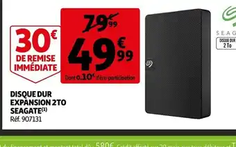 Auchan Disque Dur Expansion 2 To Seagate offre