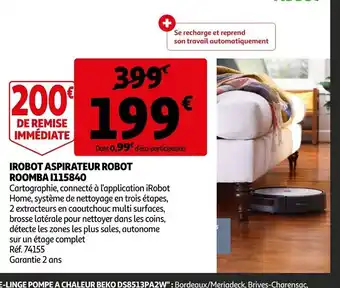 Auchan Irobot Aspirateur robot offre