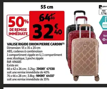 Auchan Valise Rigide Orion Pierre Cardin offre