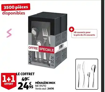 Auchan Ménagère inox offre