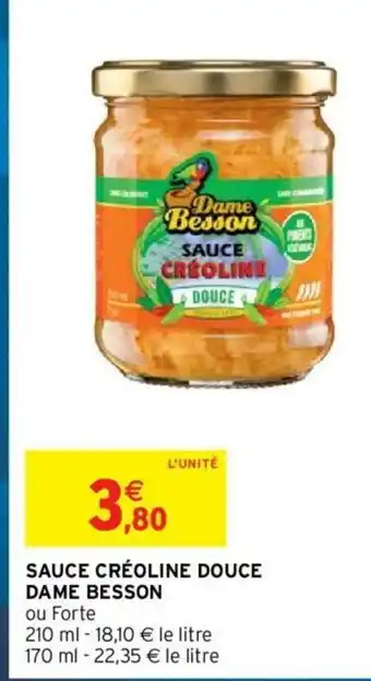 Sauce Creoline Douce Dame Besson