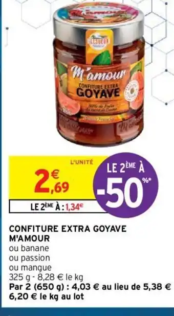 Intermarché Confiture Extra Goyave M'Amour offre