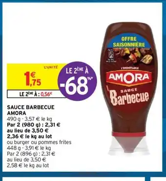 Intermarché Sauce Barbecue Amora offre