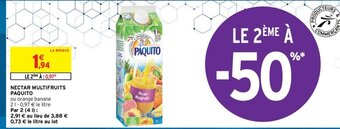 Intermarché Nectar Multifruits Paquito offre