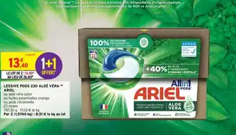 Intermarché Lessive Pods 23D Aloe Vera Ariel offre