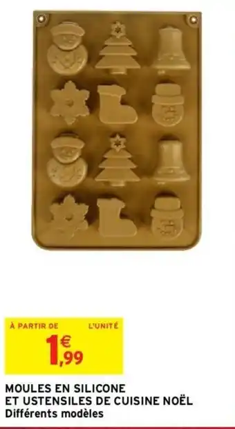 Intermarché Moules en Silicone Et Ustensiles de Cuisine Noel offre