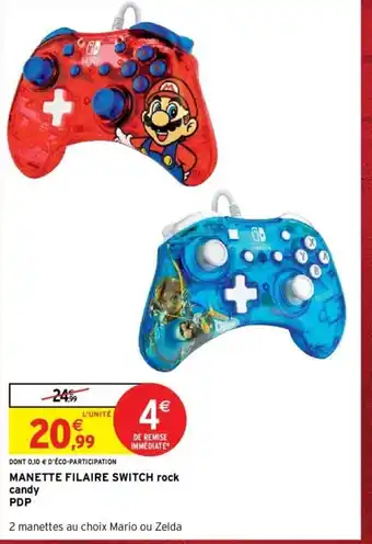 Intermarché Manette Filaire Switch offre