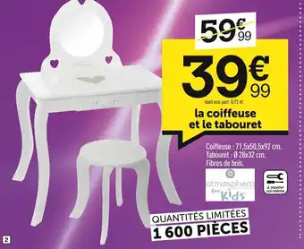 Centrakor La Coiffeuse Et Le Tabouret offre