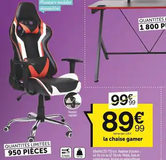 Centrakor La Chaise Gamer offre