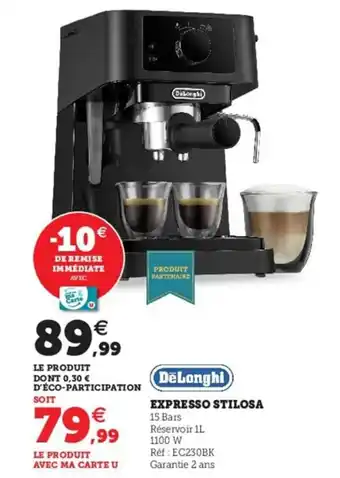 Hyper U Expresso Stilosa offre