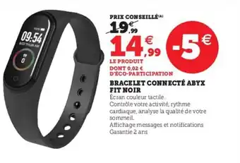 Hyper U Bracelet Connecte Abyx Fit Noir offre