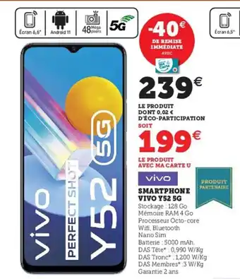 Hyper U Smartphone Vivo Y52 5G offre