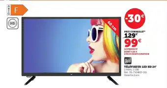 Hyper U Televiseur LED MD 24 offre