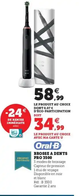 Hyper U Brosse A Dents Pro 3500 offre