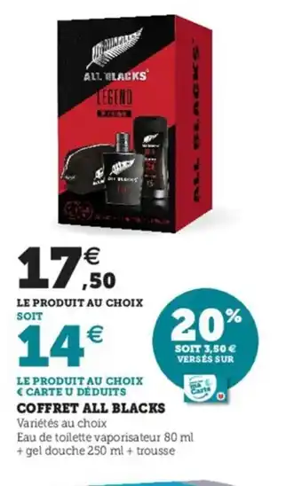 Hyper U Coffret All Blacks offre