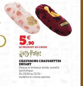 Hyper U Chaussons Chaussettes Enfant offre