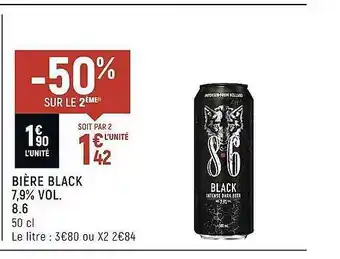 Casino Shop Bière black 7,9% vol. 8.6 offre