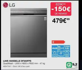 Costco Lave-vaisselle lg offre