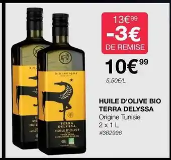 Costco Huile d'olive bio terra delyssa offre