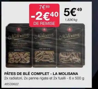 Costco Pâtes de blé complet - la molisana offre