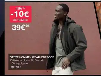 Costco Veste homme - weatherproof offre