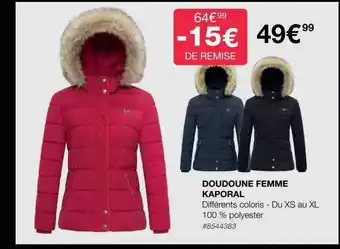 Doudoune femme kaporal