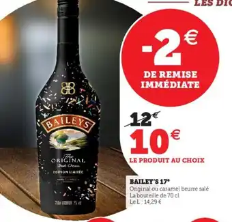 Hyper U Bailey;s 17 offre