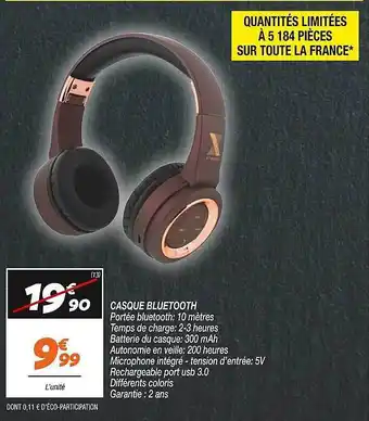 Netto Casque bluetooth offre