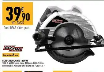 Brico Cash Scie circulaire 1200 w go-on! offre