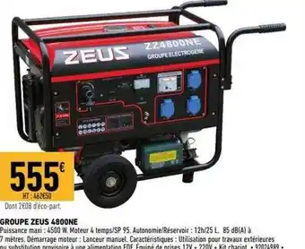 Groupe zeus 4800ne