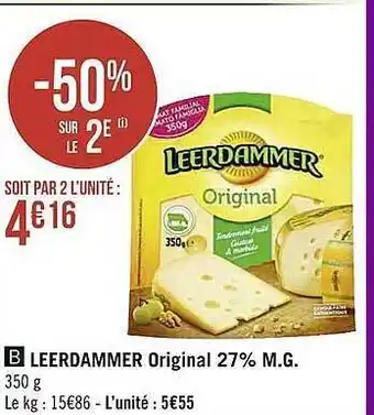 Leerdammer original 27% m.g.
