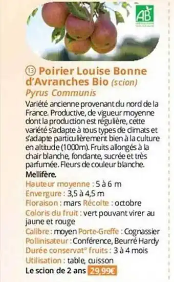 Magellan Poirier louise bonne d'avranches bio offre