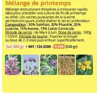 Magellan Mélange de printemps offre