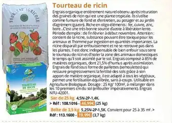 Tourteau de ricin