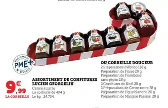 Hyper U Assortiment De Confiture Luciem Georgelin offre