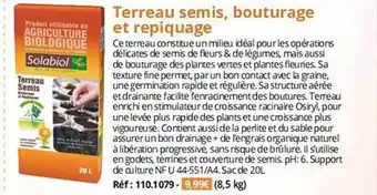 Terreau semis, bouturage et repiquage solabiol