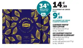 Hyper U Coffret Festif The Lipton offre