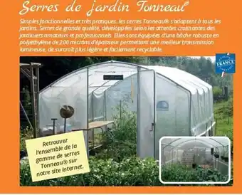 Magellan Serre de jardin tonneau offre