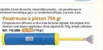 Poudreuse Ă piston 750 gr