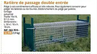 Magellan Ratière de passage double entrée offre