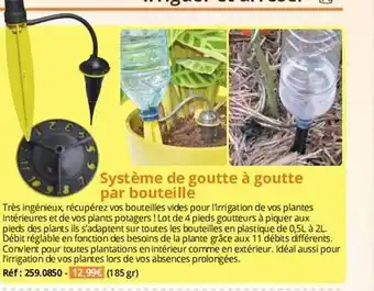 Magellan Système de goutte à goutte par bouteille offre