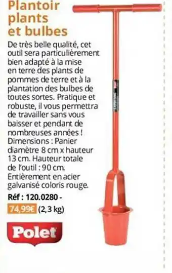 Magellan Plantoir plants et bulbes polet offre