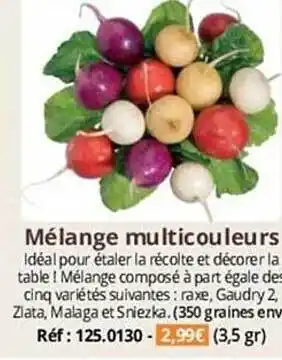 Mélange multicouleurs