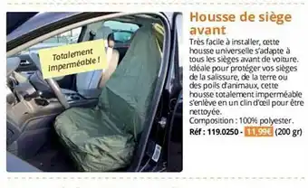 Housse de siège avant