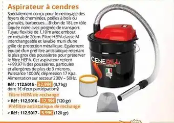 Aspirateur à cendres cenerill