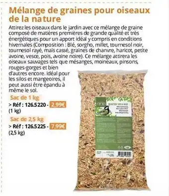 Magellan Mélange de graines pour oiseaux de la nature offre