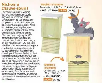 Magellan Nichoir à chauve-souris offre