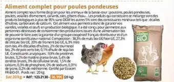 Aliment complet pour poules pondeuses
