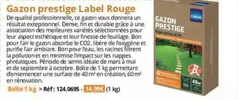 Gazon prestige label rouge
