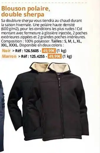 Magellan Blouson polaire, double sherpa offre